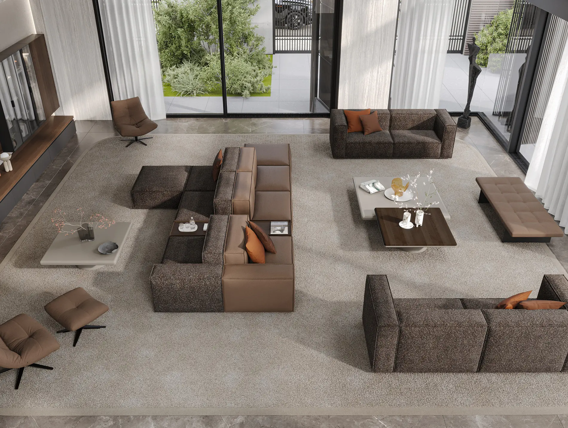 Garnitura Plus Poufy