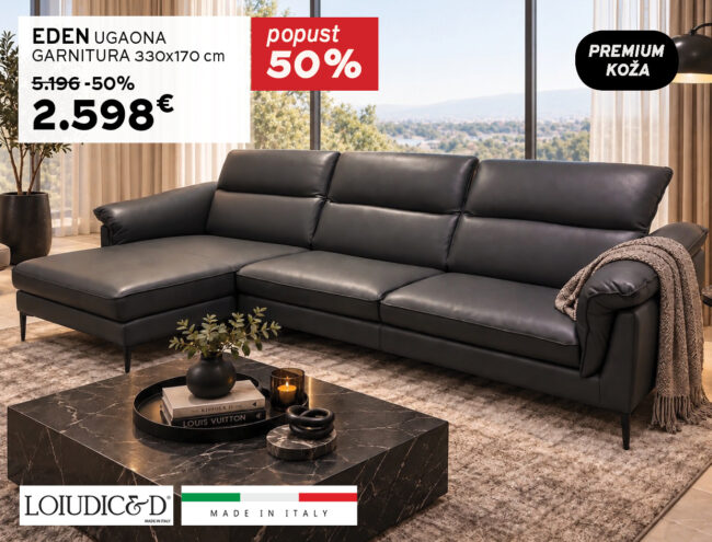 EDEN small koža/crni nogari