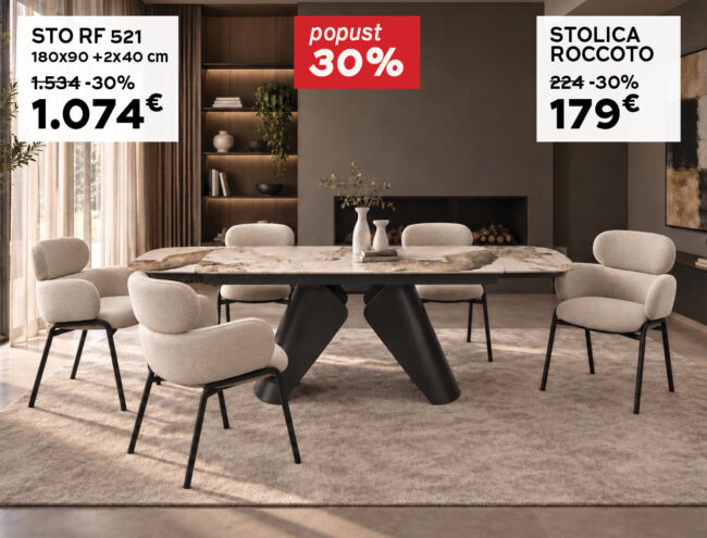 STO RF 180*90+2*40 + STOLICA ROCCO